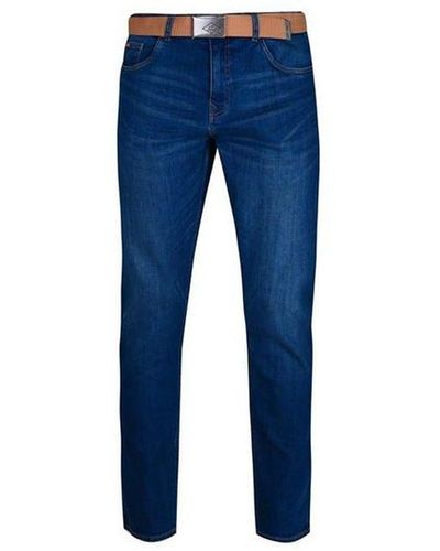 Lee Cooper Belted Jeans - Blue