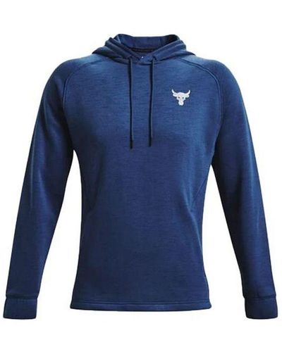 Under Armour Project Rock Blue Charged Hoodie