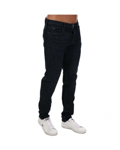 Armani J75 Jeans Met Slanke Pasvorm Voor , Denim - Zwart
