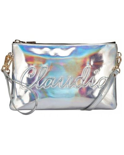 Claudia Canova "" Signature Clutch Bag Pu - Blue