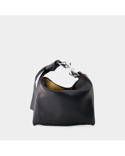 JW Anderson Hobo Small Chain Bag - - Leather Calf Leather - Black