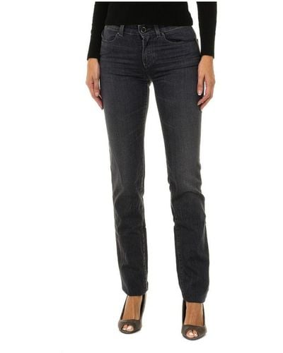 Armani Lange Slim-fit Jeansbroek Voor B5j18-1g - Zwart