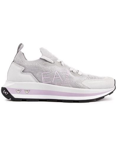 EA7 Altura Knit Sneakers - Wit