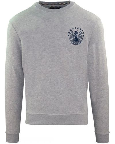 Aquascutum Aldis Chest Logo Grey Sweatshirt