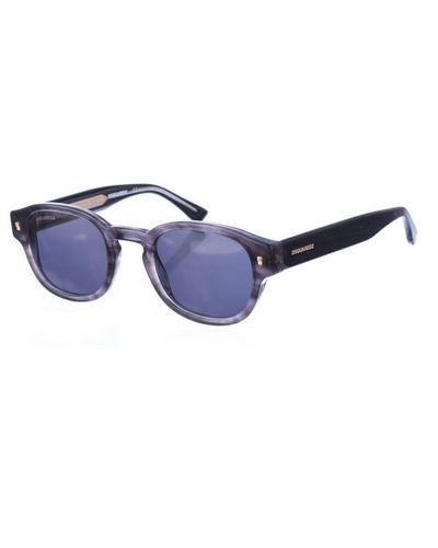 DSquared² Oval Shaped Acetate Sunglasses D20014S - Blue