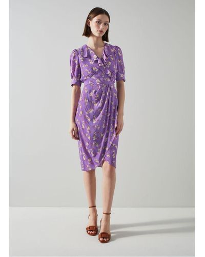 LK Bennett Ophelia Dresses - Purple
