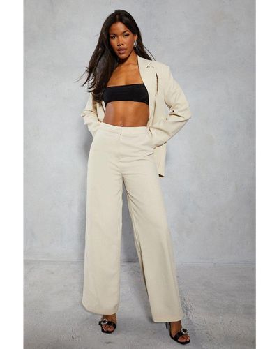 MissPap Tailored Wide Leg Trousers - Grey