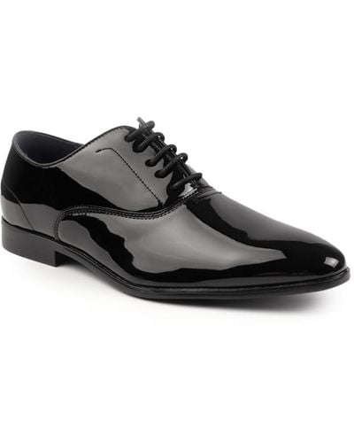 Where's That From Wheres 'Jackson' Formal Shiny Lace Up Dress Shoes - Black