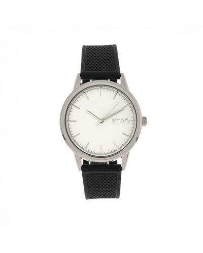 Simplify The 5200 Strap Watch Stainless Steel - White
