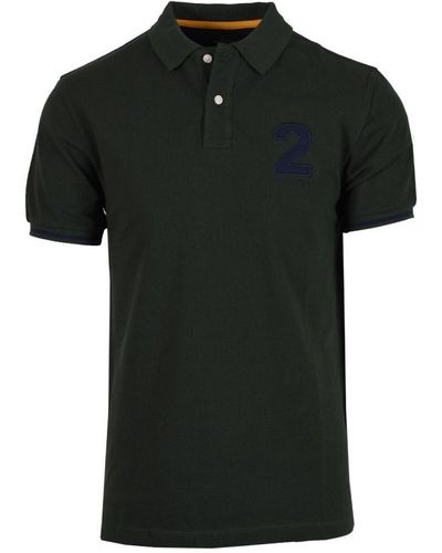 Hackett Heritage Number Polo Shirt Dark - Black