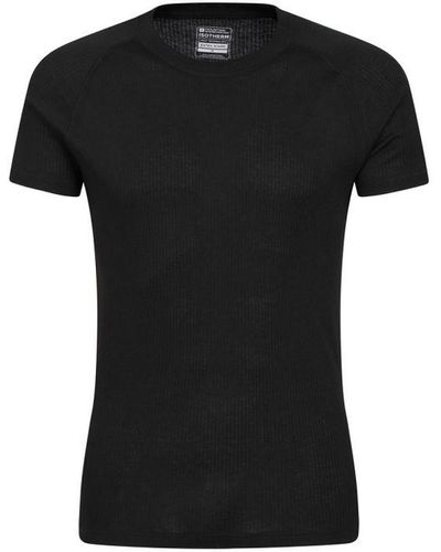 Mountain Warehouse Talus Round Neck Short-Sleeved Thermal Top () - Black