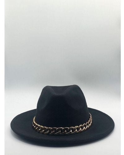 SVNX Trilby With Chain Band - Blue