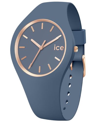 Ice-watch Ice Watch Ice Glam Brushed Horizon 's 020545 Silicone - Blue