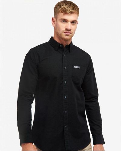 Barbour Kinetic Long Sleeve Tailored Shirt - Black