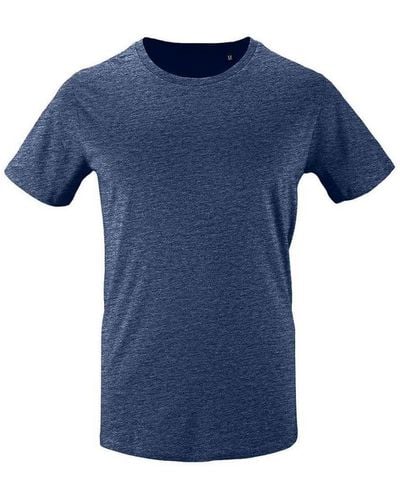 Sol's Milo Heather T-shirt (denim) - Blauw