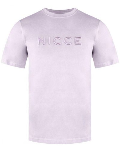 Nicce London Short Sleeve Light Cotton Mercury T-Shirt 0034 K002 0743 - Pink