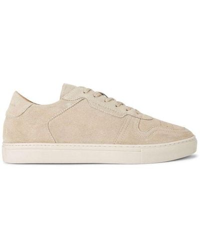 KG by Kurt Geiger Suede Flash Trainers - Natural