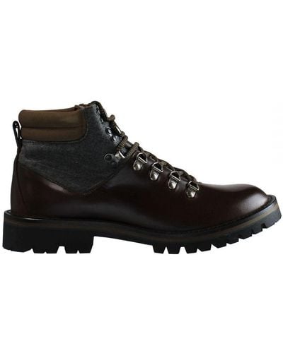 Hackett Fox Group Hiking Boots Leather - Black