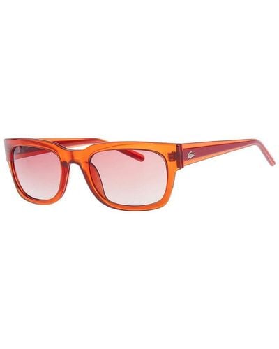 Lacoste Rectangular Shaped Acetate Sunglasses L699S - Red