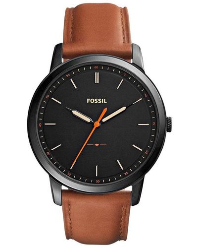 Fossil The Minimalist 3H Watch Fs5305 Leather - Black