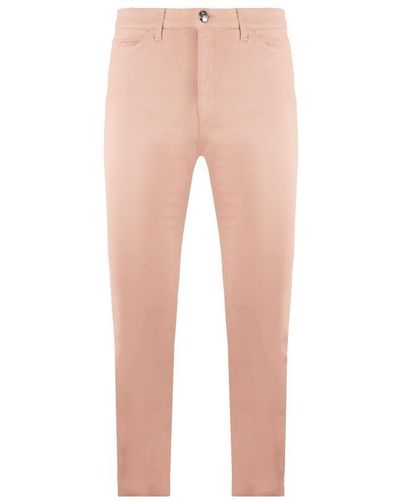 Emporio Armani Slim Fit Light Pink Jeans Cotton