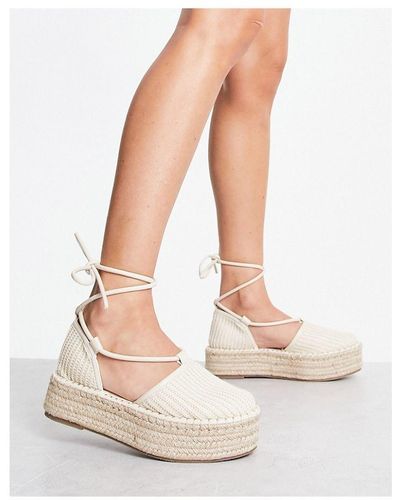 ASOS Juggle Platform Espadrille - White