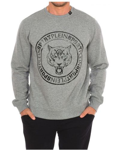 Philipp Plein Fipsg603 Long-Sleeved Crew-Neck Sweatshirt - Grey