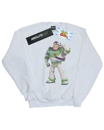 Disney Toy Story Buzz Lightyear Standing Sweatshirt () - White