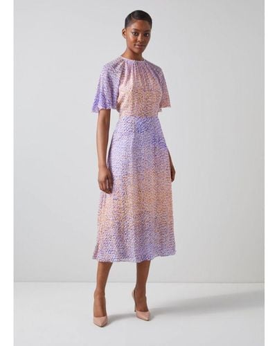 LK Bennett Elowen Dresses,multi Lavender - Purple