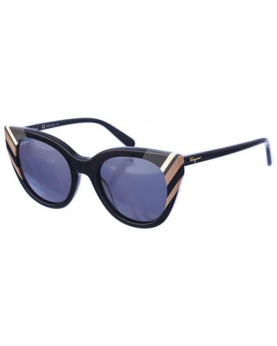 Ferragamo Sf867S Cat-Eye Acetate Sunglasses - Blue
