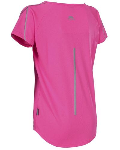 Trespass Ladies Gliding V-Neck T-Shirt - Pink