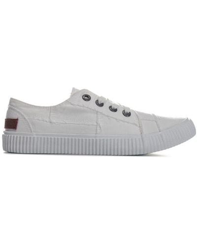 Blowfish S Cablee Canvas Court Shoes - White