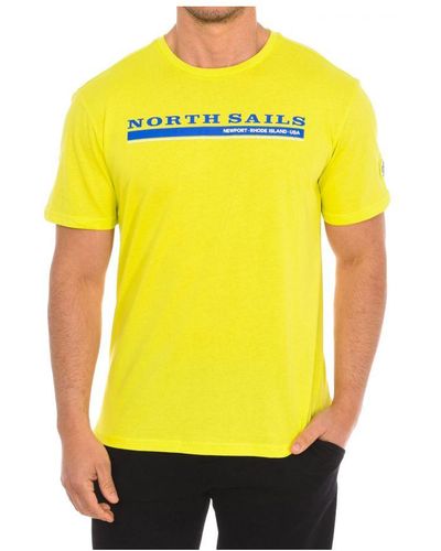 North Sails Short Sleeve T-Shirt 9024040 - Yellow