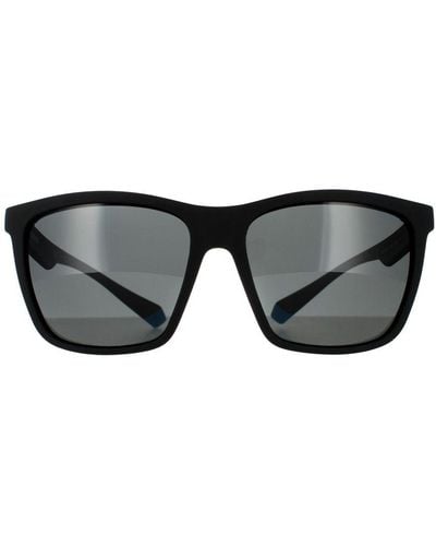 Polaroid Rectangle Azure Polarized Sunglasses - Black
