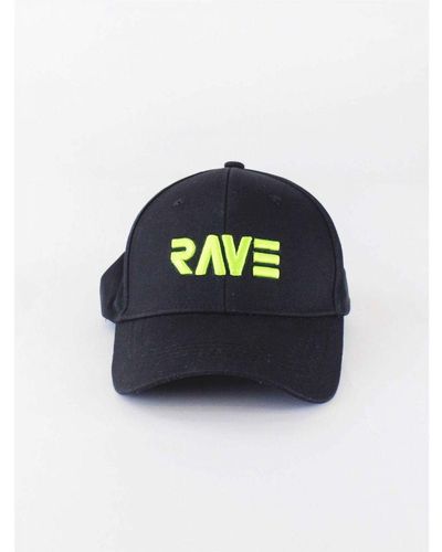 SVNX 'Rave' Neon Embroidered Baseball Cap - Blue