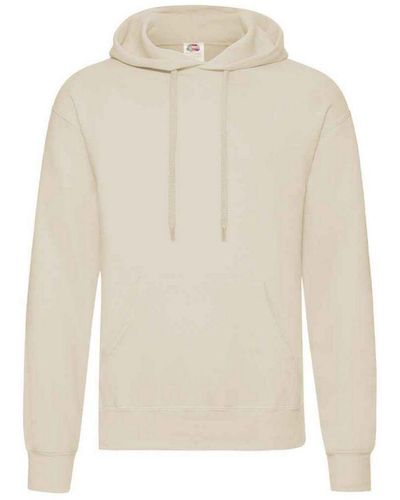 Fruit Of The Loom Adults Classic Hooded Sweatshirt () - White
