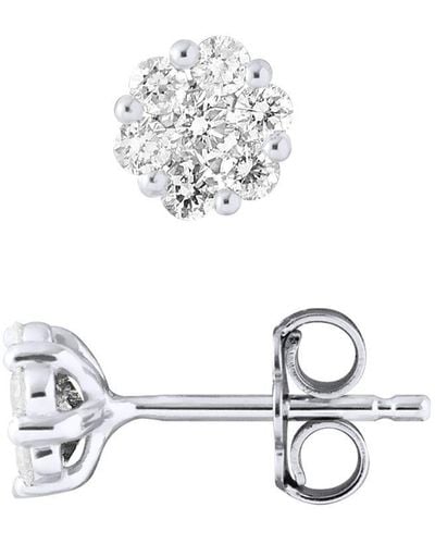 Diadema Stud Earrings Diamond 0,70 Cts - Wit