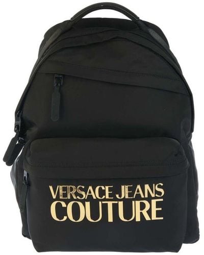 Versace Accessories Couture Iconic Logo Back Pack - Black