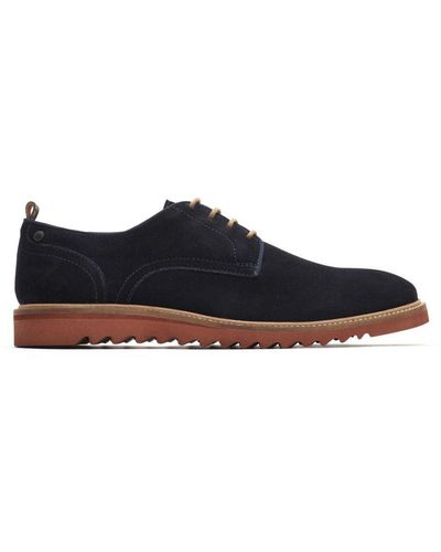 Base London Coby Suede Navy Shoes - Black