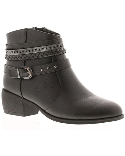 Apache Ankle Boots Westy Zip - Black
