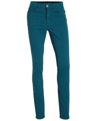 anytime High Rise Skinny Jeans Blauw