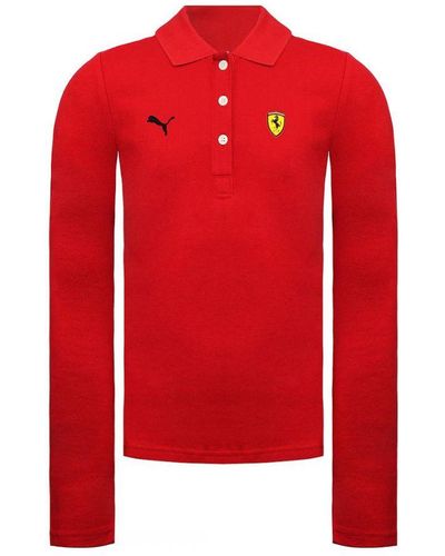 PUMA Scuderia Ferrari Polo Shirt Cotton - Red