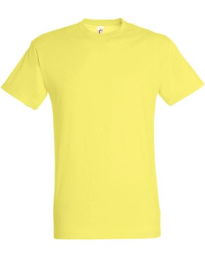 Sol's Regent Short Sleeve T-Shirt (Pale) Cotton - Yellow