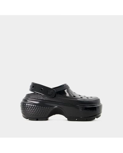 Crocs™ Stomp High Shine Sandals - White