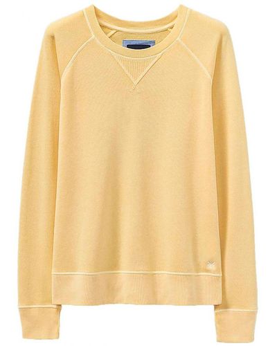 Crew Pastel Cotton Sweatshirt - Yellow