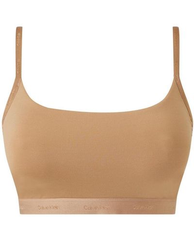 Calvin Klein 000Qf6821E Form To Body Natural Unlined Bralette