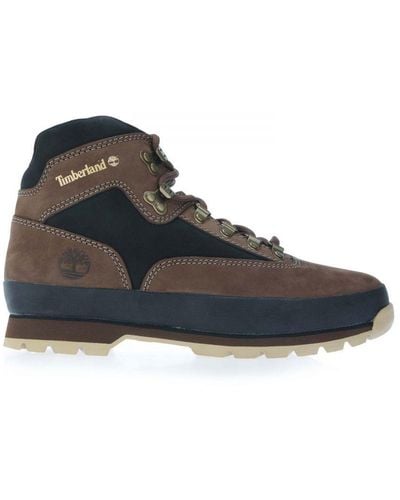 Timberland Euro Hiker Leather Boots - Black