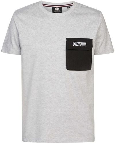 Petrol Industries Contrast Pocket T-shirt - Grijs