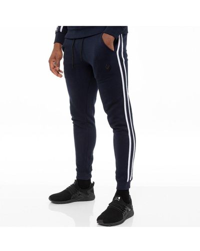Enzo Navy Tracksuit Joggers - Blue