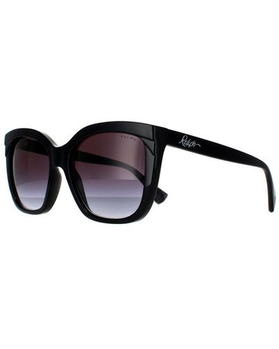 Ralph Lauren By Butterfly Shiny Gradient Sunglasses - Black